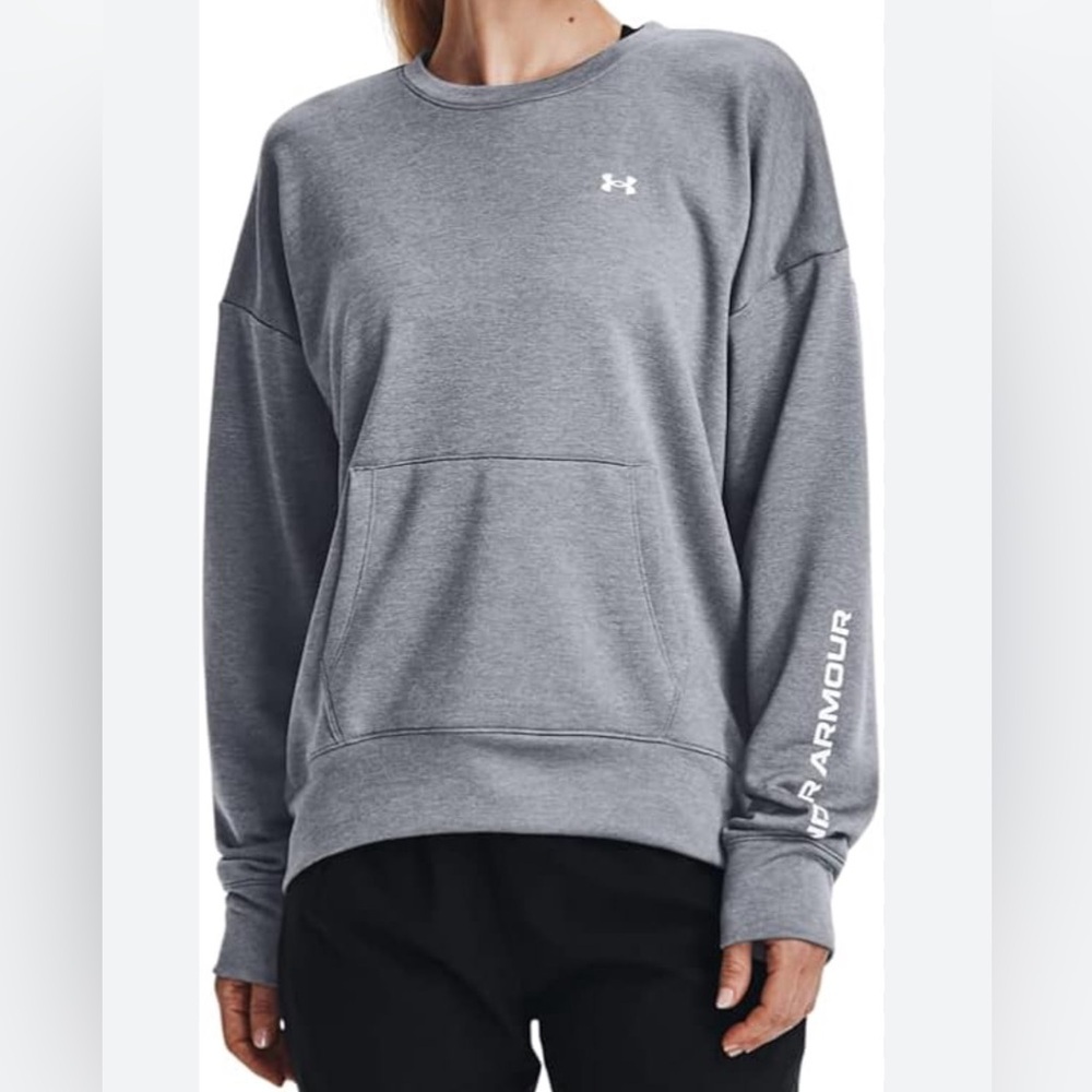 Under Armour womens Shoreline Terry CrewT-Shirt Size Medium